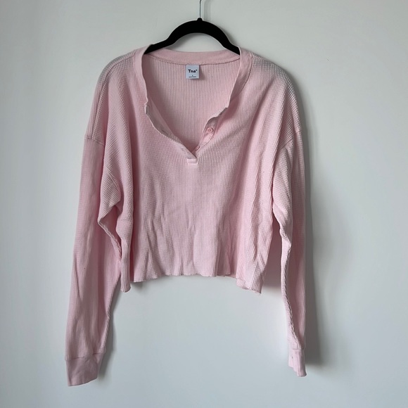 TNA Alamo Henley Thermal Longsleeve Shirt - Picture 1 of 5